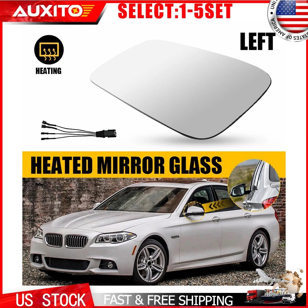 LH Driver Side Heated Mirror Glass for BMW 535i GT XDRIVE 550i GT (1-5X)