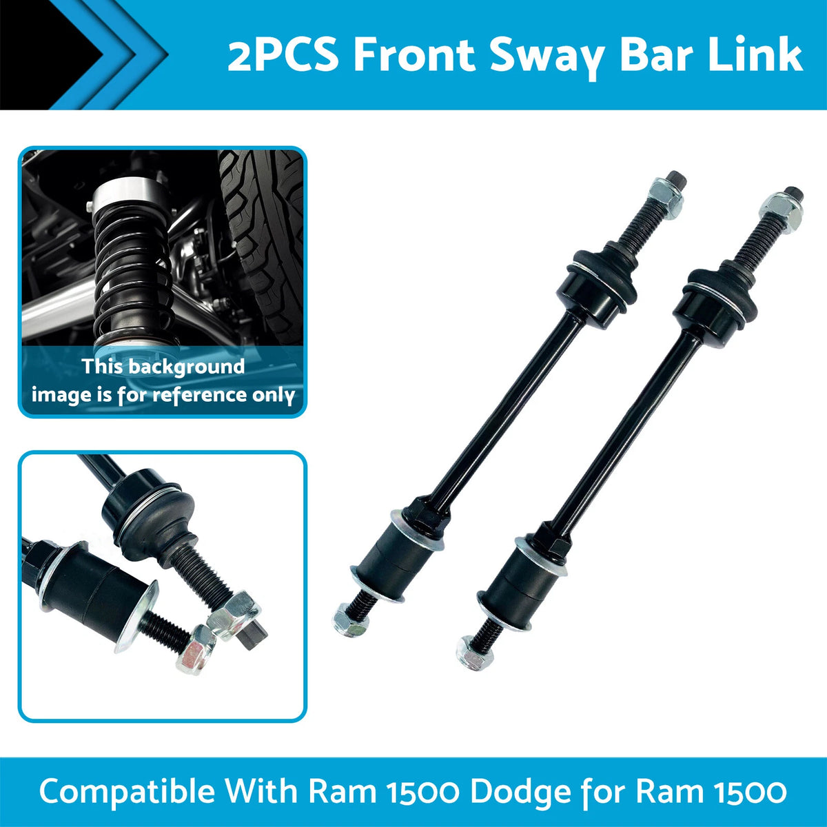 Front Sway Bar Link Kit for Ram 1500 (2019–2023)
