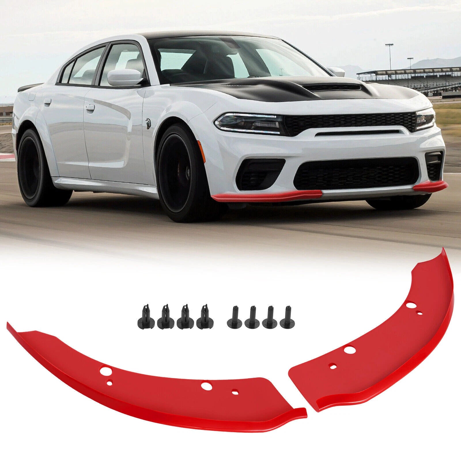 Front Bumper Lip Splitter Trim Cover for Dodge Charger SRT Scat (2015–2022)