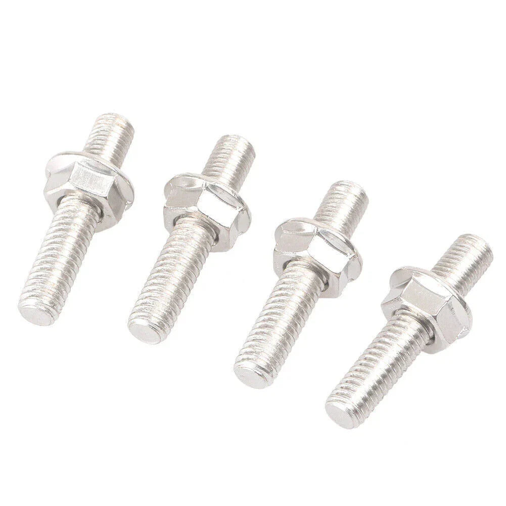 Steel Exhaust Port Studs & Nuts for Harley Sportster XL883 XL1200 Dyna (2004-2023)