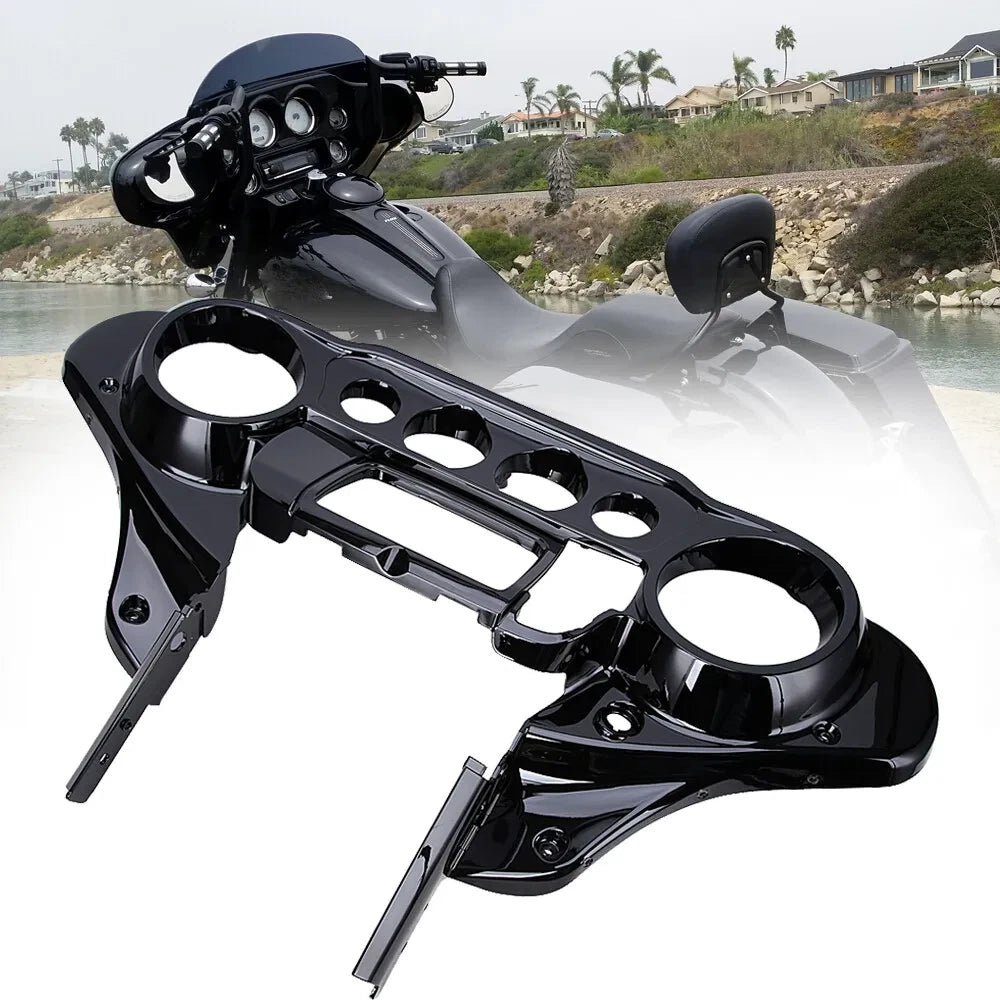 Black Inner Fairing Speedometer Cover for Harley Electra Glide 2014–2023