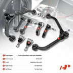 Set of 8 Control Arms with Ball Joints for Jeep Liberty (2005–2007)