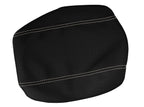 Console Lid Bucket Seat Cover for Ford F250 (1999–2010) Carbon Fiber Beige Stitch