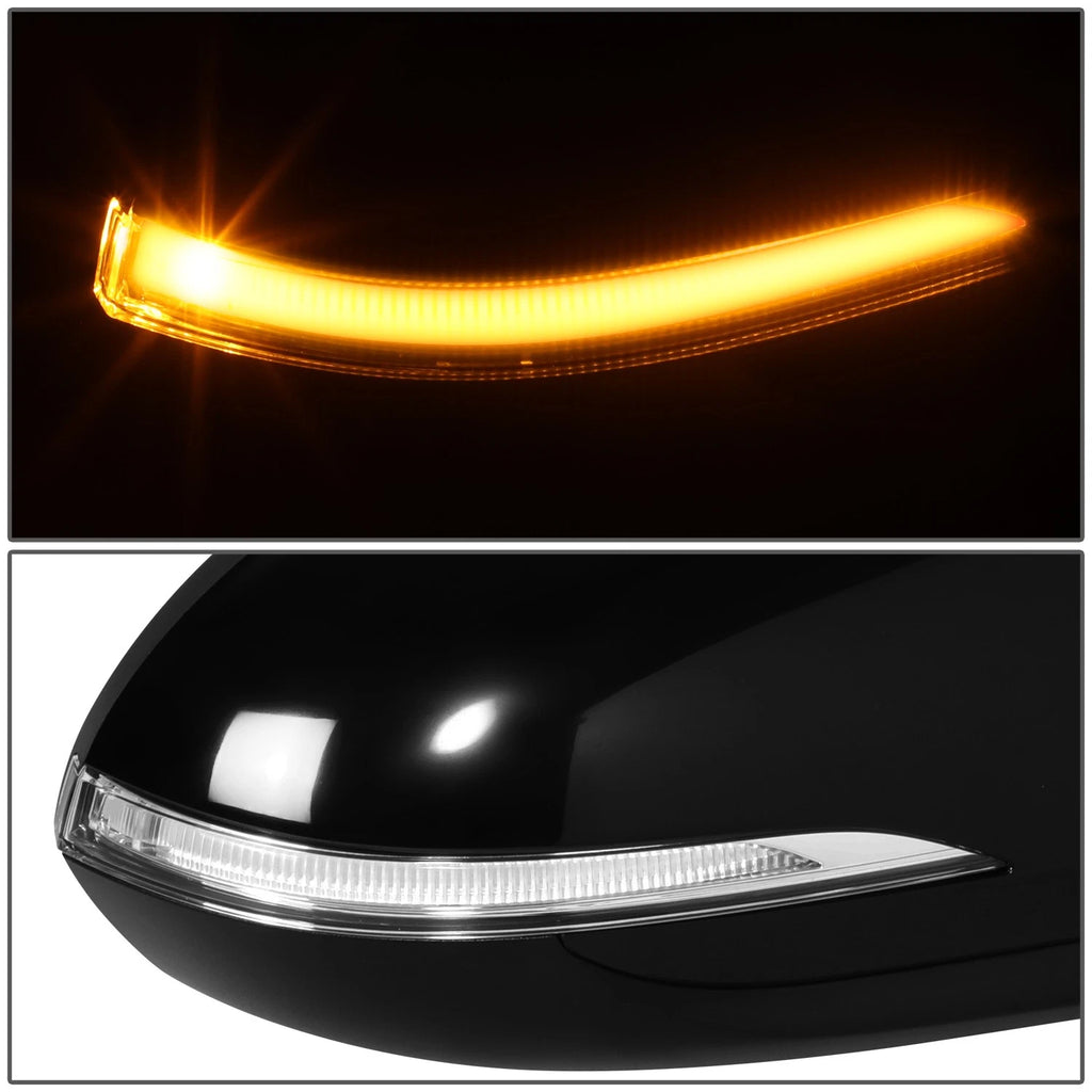 LED Headlight Lamp for Chevy Silverado 1500-3500 (2007–2014) Black/Amber