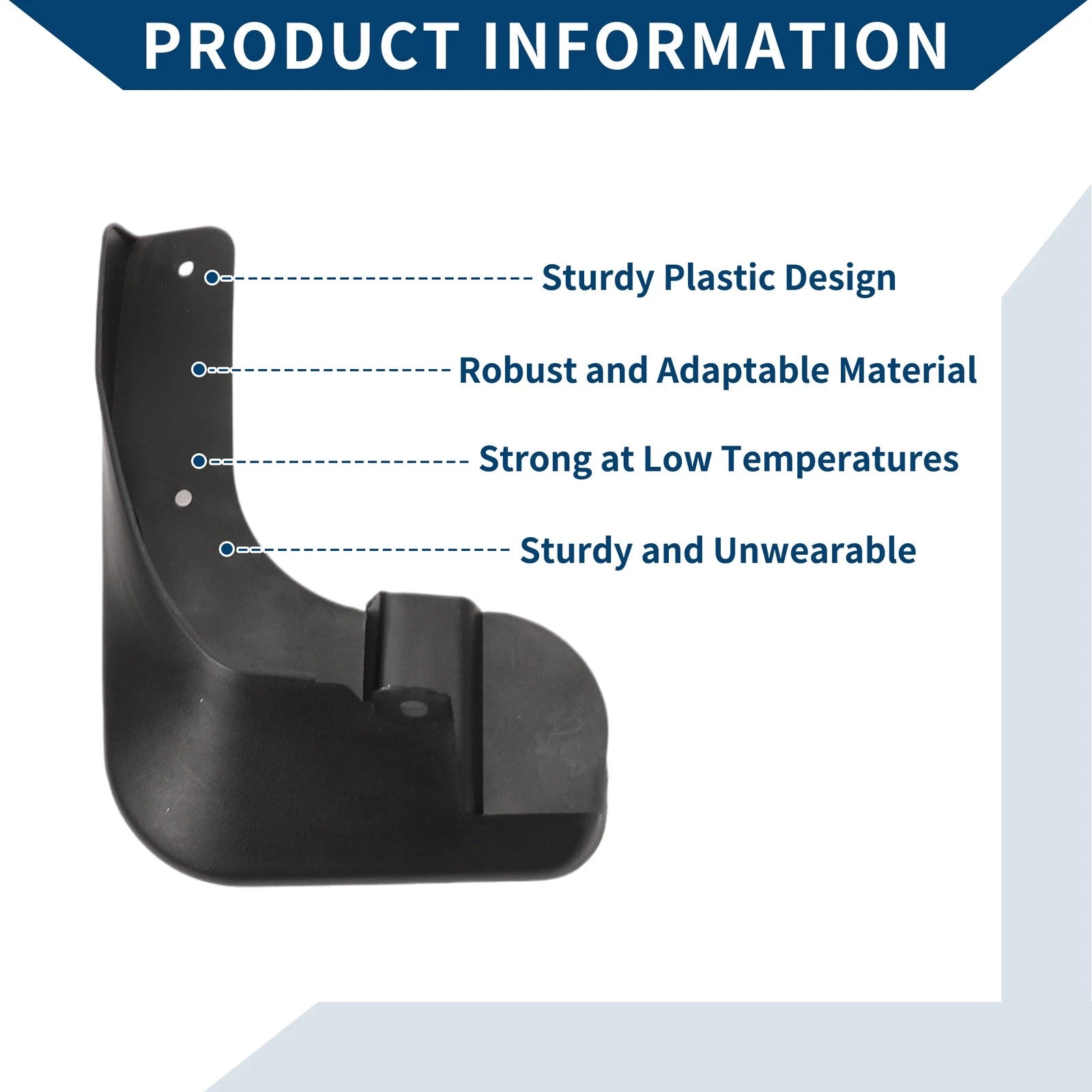 Set of 4 Mud Flaps Splash Guards for Toyota Vios (2019–2022)