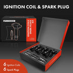 Set of 6 Ignition Coils & Iridium Spark Plugs for GMC Envoy (2006–2009)