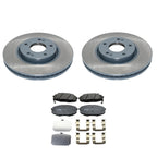 Front Rotors & TRW Pro Ceramic Brake Pads Kit for Kia Forte Koup (2010–2016)