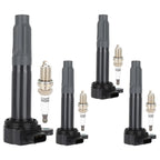 Set of 4 Ignition Coils & 4 Spark Plugs for Subaru Legacy Outback (2010-2012)