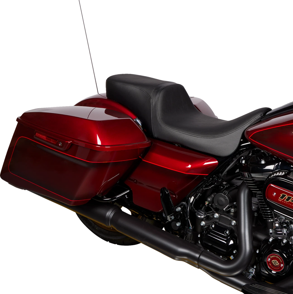 Predator 2-Up Seat for Harley-Davidson - Black Vinyl