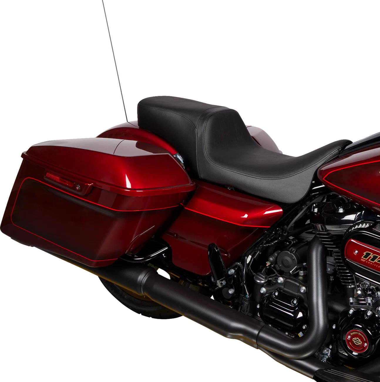 Predator 2-Up Seat for Harley-Davidson - Black Vinyl