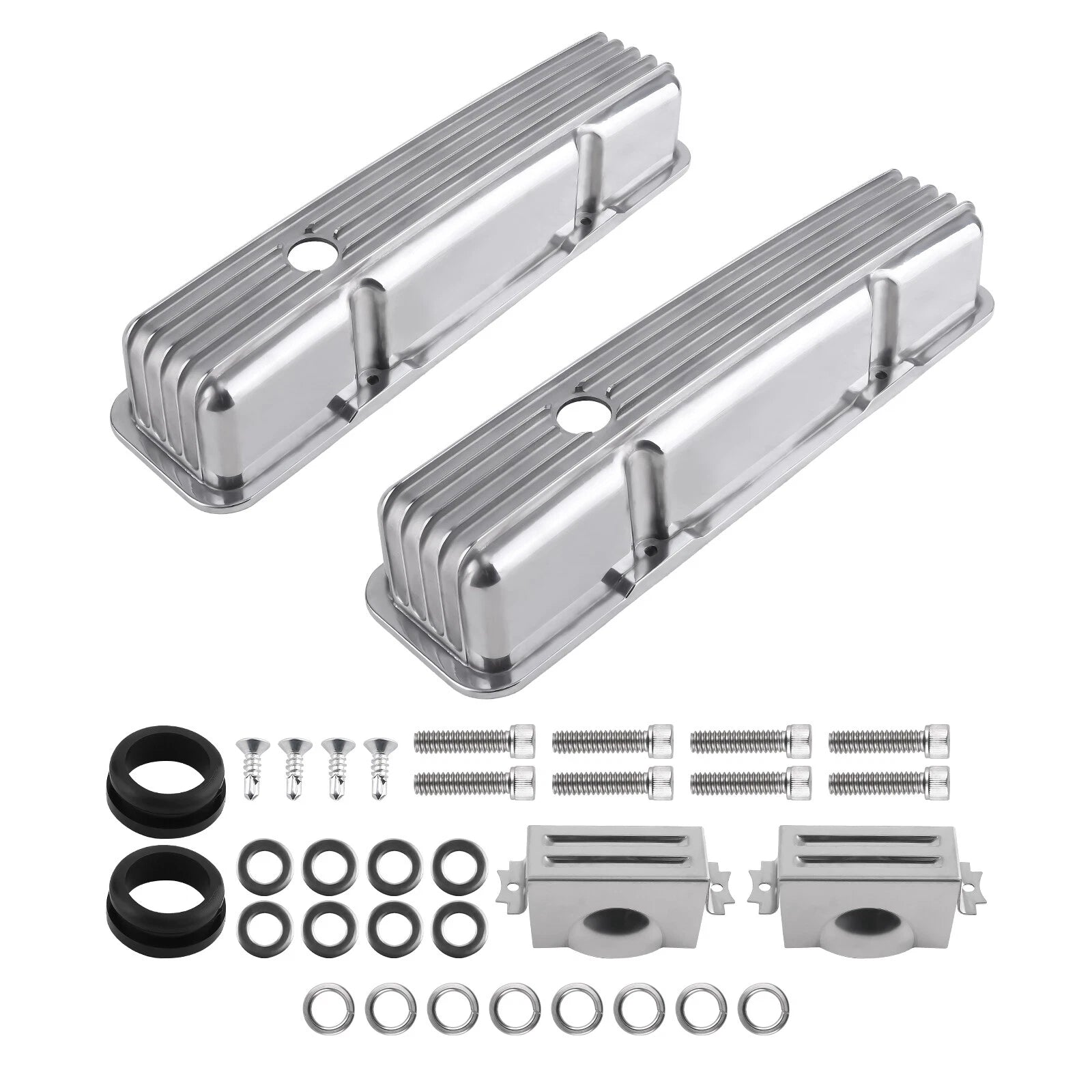 Aluminum Valve Covers Mounting Hardware for Small Block 283 302 400
