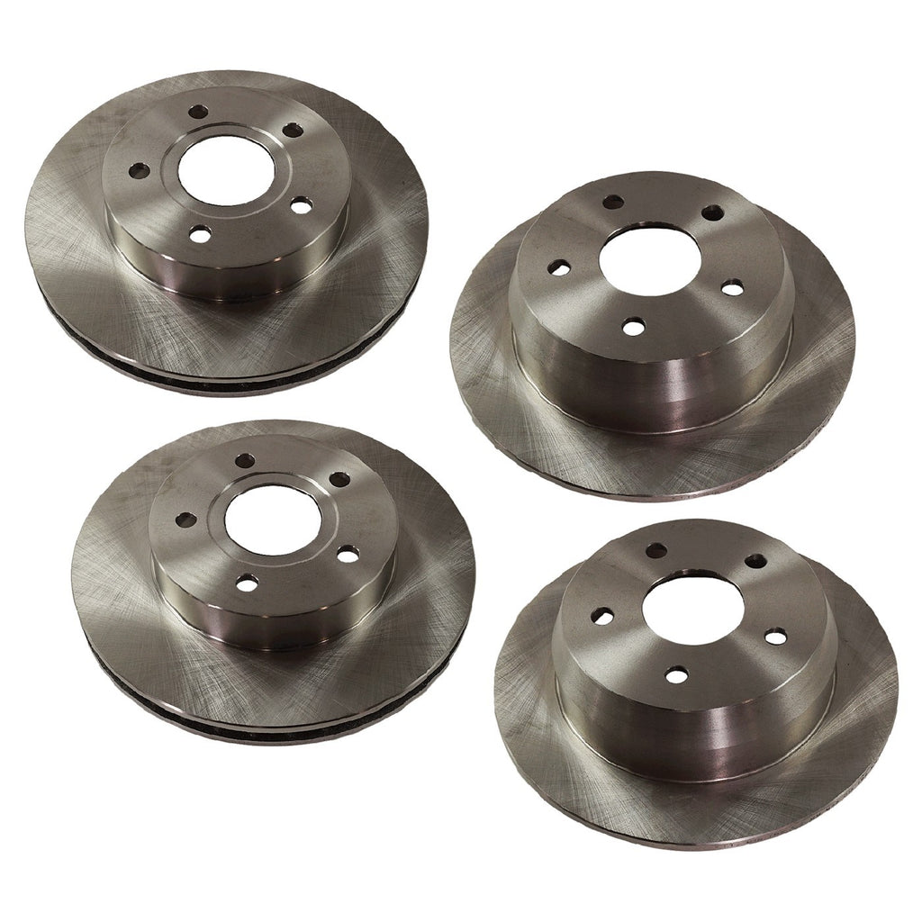Front and Rear Disc Brake Rotors for Jeep Grand Cherokee (1999–2004)