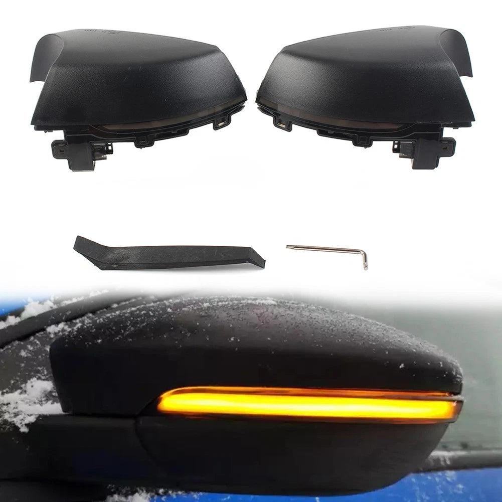 2X LED Dynamic Flashing Side Mirror Turn Signal Light for Volkswagen Polo (2009–2017)