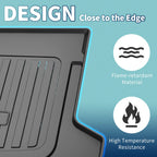 Flat Face Cargo Liner Rear Trunk Mat for Kia Niro (2023–2025) TPE 1 Pc