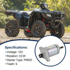 Starter Motor Assembly for Honda FourTrax Rancher 420 TRX420 Pioneer 500 (2014–2023)