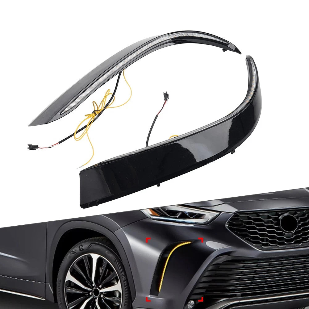 Daytime Running Lights Turn Signal Fog Lamp for Toyota Highlander (2021–2023)