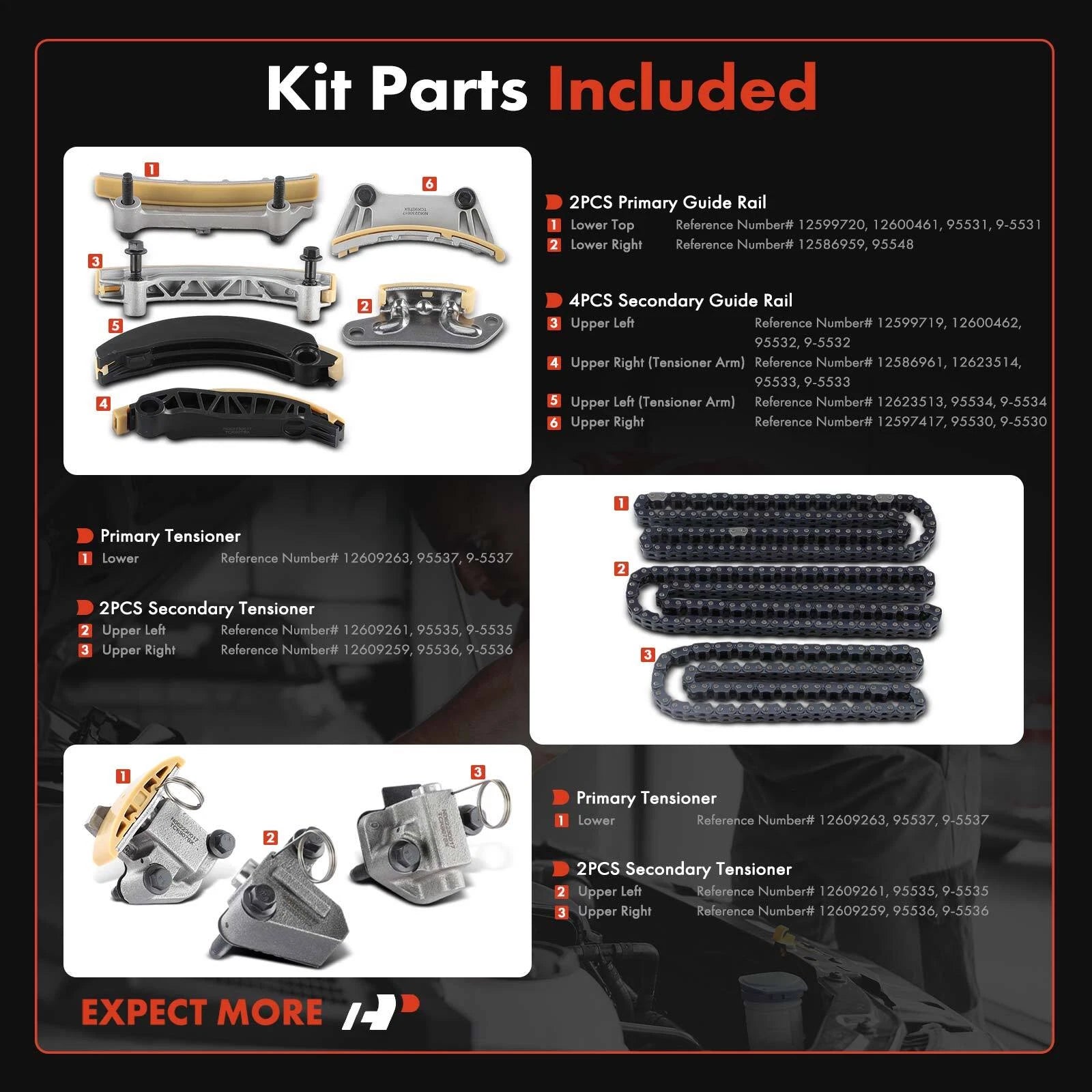 Timing Chain Kit for Chevrolet Equinox and Malibu (2008-2017)
