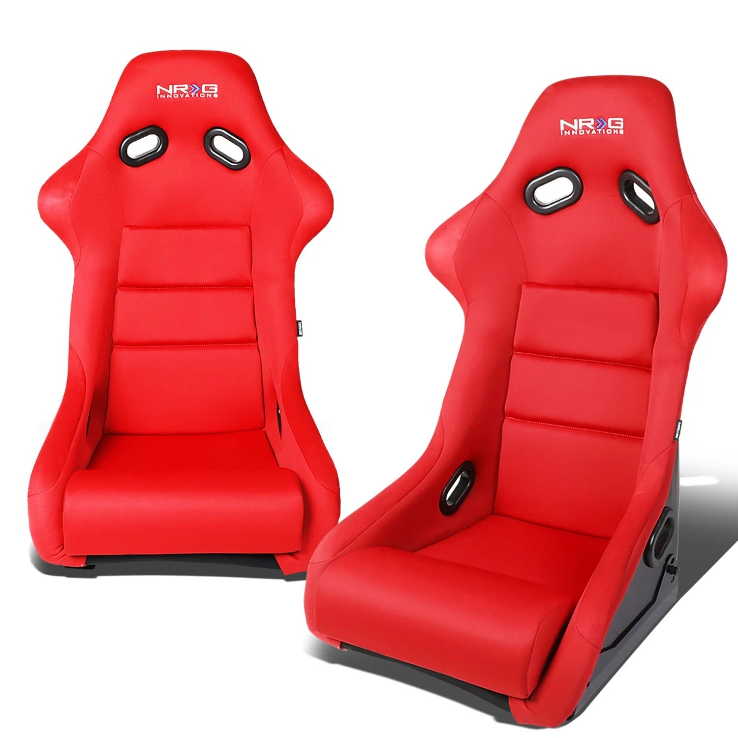 NRG Bucket Racing Seat with Cushion for Universal Fit (Fiberglass/Woven)