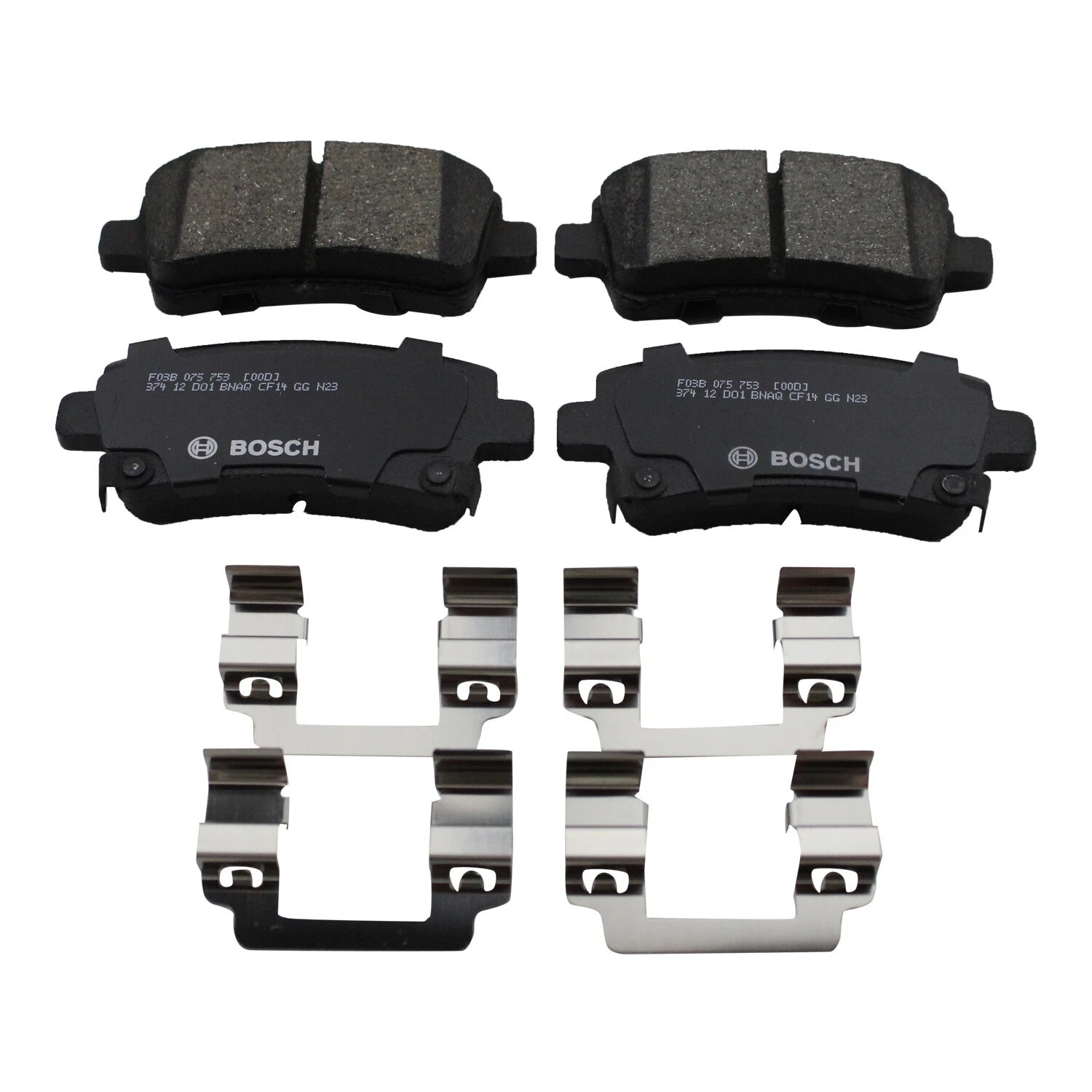 Set of 4 Bosch QuietCast Ceramic Brake Pads for LaCrosse Regal XTS Impala Malibu (2010–2019)