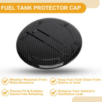 Fuel Tank Door Cap for Dodge Ram (2023–2025) Carbon Fiber Black