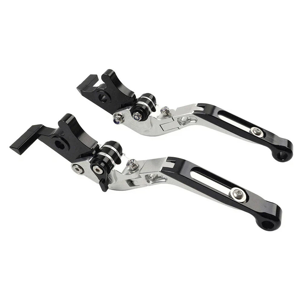 CNC Silver Extendable Brake Clutch Levers for Yamaha YZF R1 R1M R1S R6 MT-09 (2015-2023)