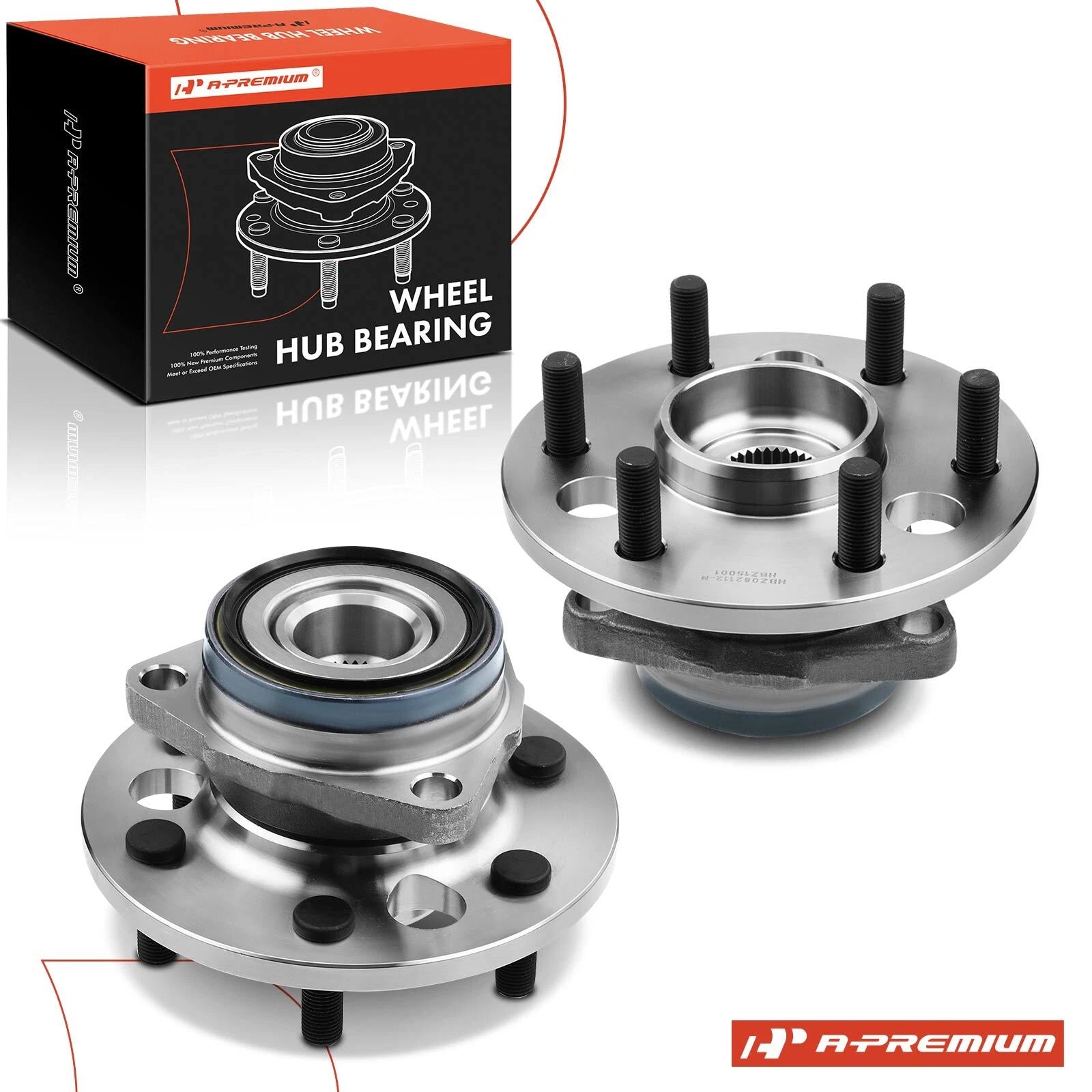 2X Front Wheel Hub & Bearing Assembly for GMC Yukon Chevy Blazer (1992–1999)