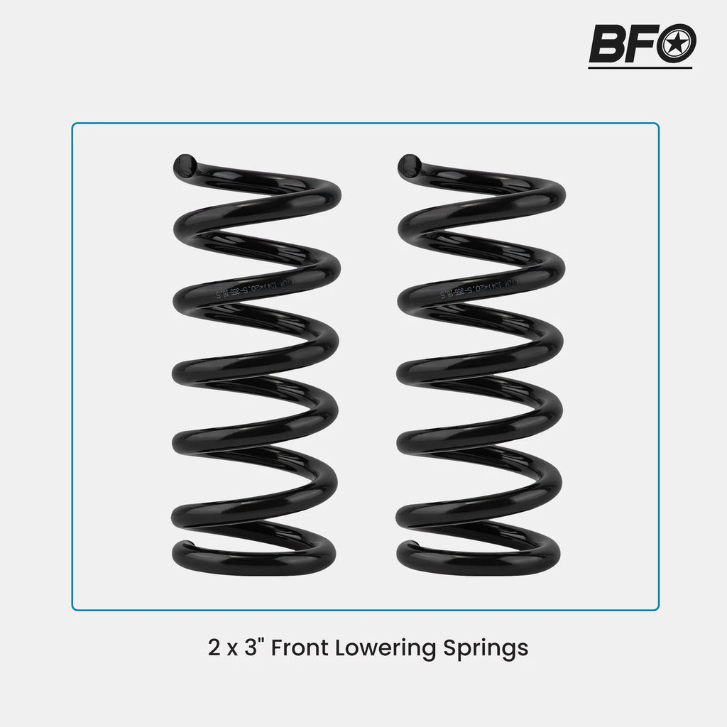 3" Front Drop Coil Springs Lowering Kit for Chevy GMC C1500 2WD (1988–1998)