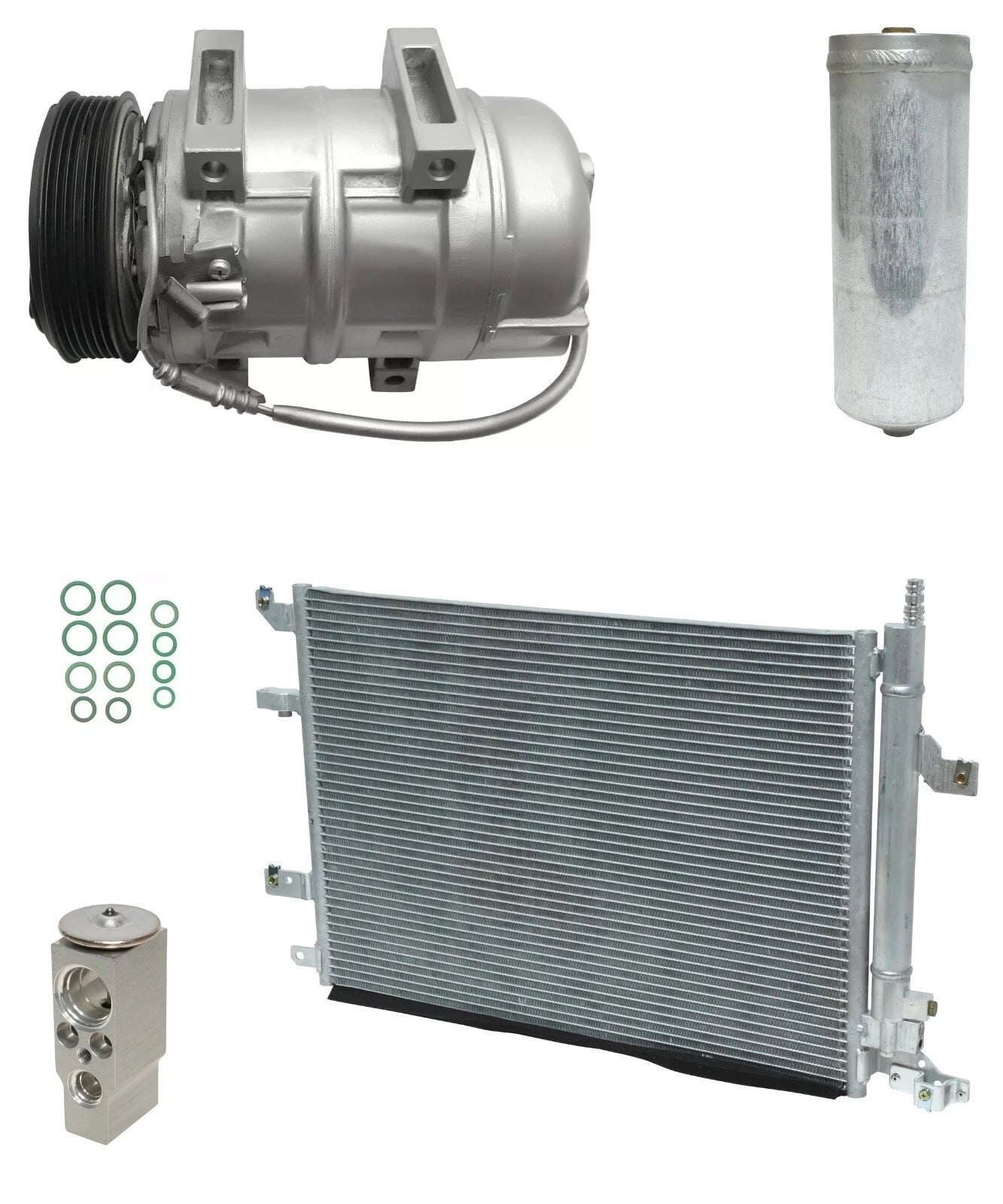AC Compressor Kit With Condenser for Volvo S60 2.4L 2.5L (2009–2018)