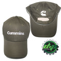Cummins Olive Embroidered Baseball Hat for 4X4 Diesel Trucks