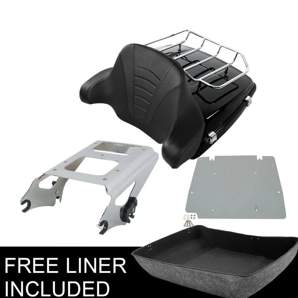 Chopped Trunk Backrest Pad Mount Plate for Harley Davidson Touring (2009–2013)