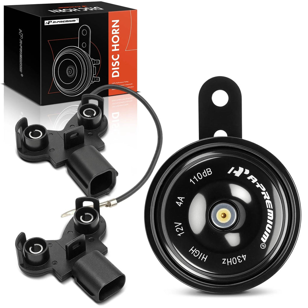 Black Metal Disc Horn with Connector for Honda Civic (2016–2021)