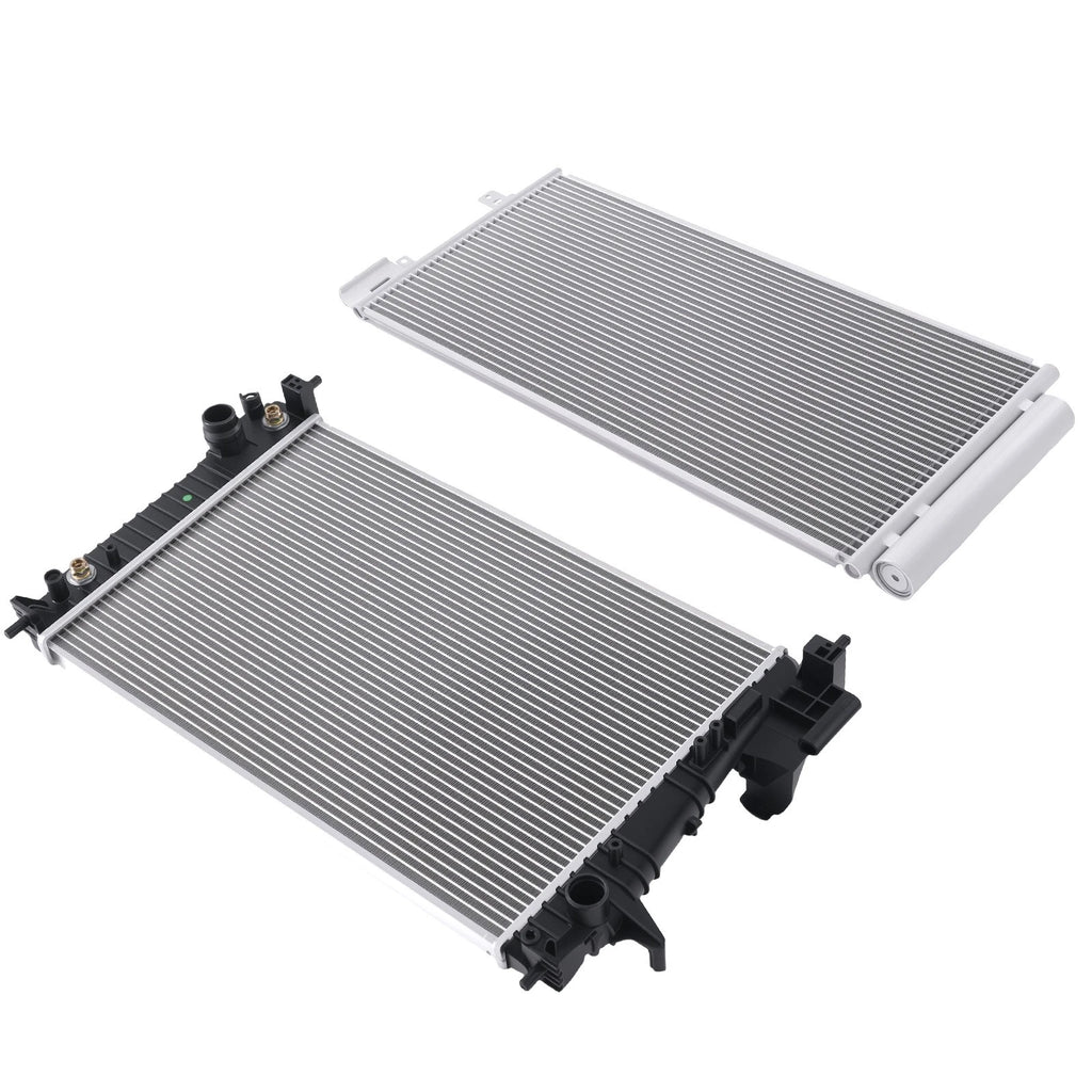 Aluminum Radiator & AC Condenser for Chevrolet Sonic 1.4L (2012–2020) 95316049