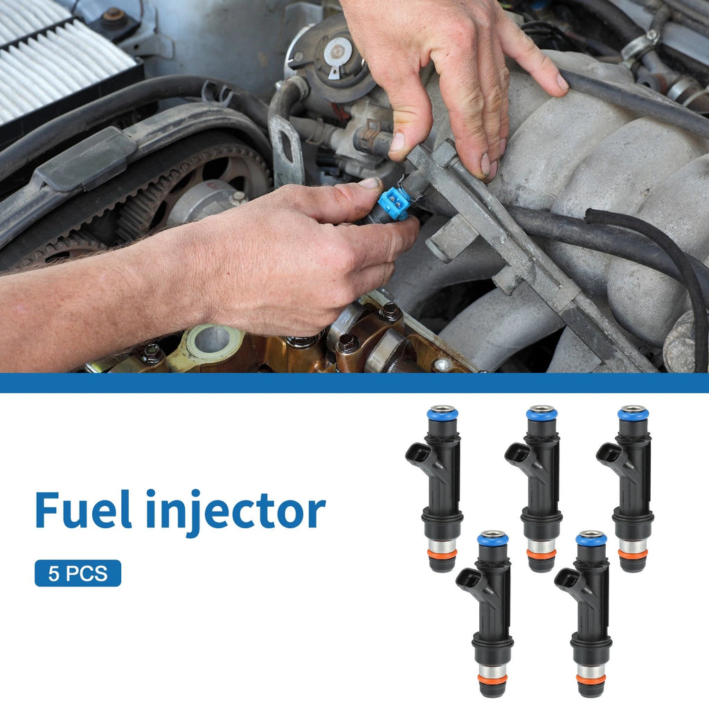 Set of 5 Fuel Injectors No. 12589465 for Chevrolet Trailblazer (2006–2007)