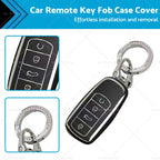 Remote Key Fob Case Cover for Chery Omoda 5 (2022–2023) Black Silver TPU