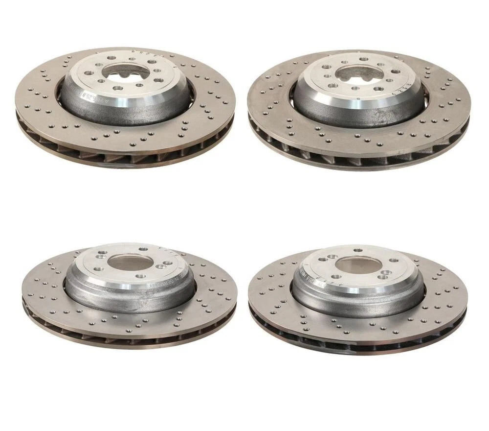 Drilled Brake Disc Rotors Kit for BMW E82 E90 E92 E93 (2007–2013)