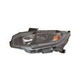 Replacement Driver Side Halogen Headlight Assembly w/Black Bezel