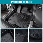 Set of 4 TPE Rubber Floor Mats for Volkswagen Taos (2022–2024)
