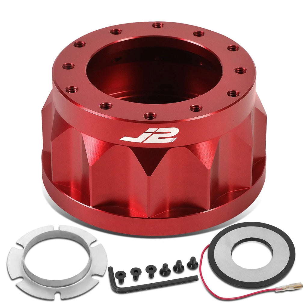 J2 6-Bolt Aluminum Steering Wheel Hub Adapter for Mazda 626 Miata (1990–2002)
