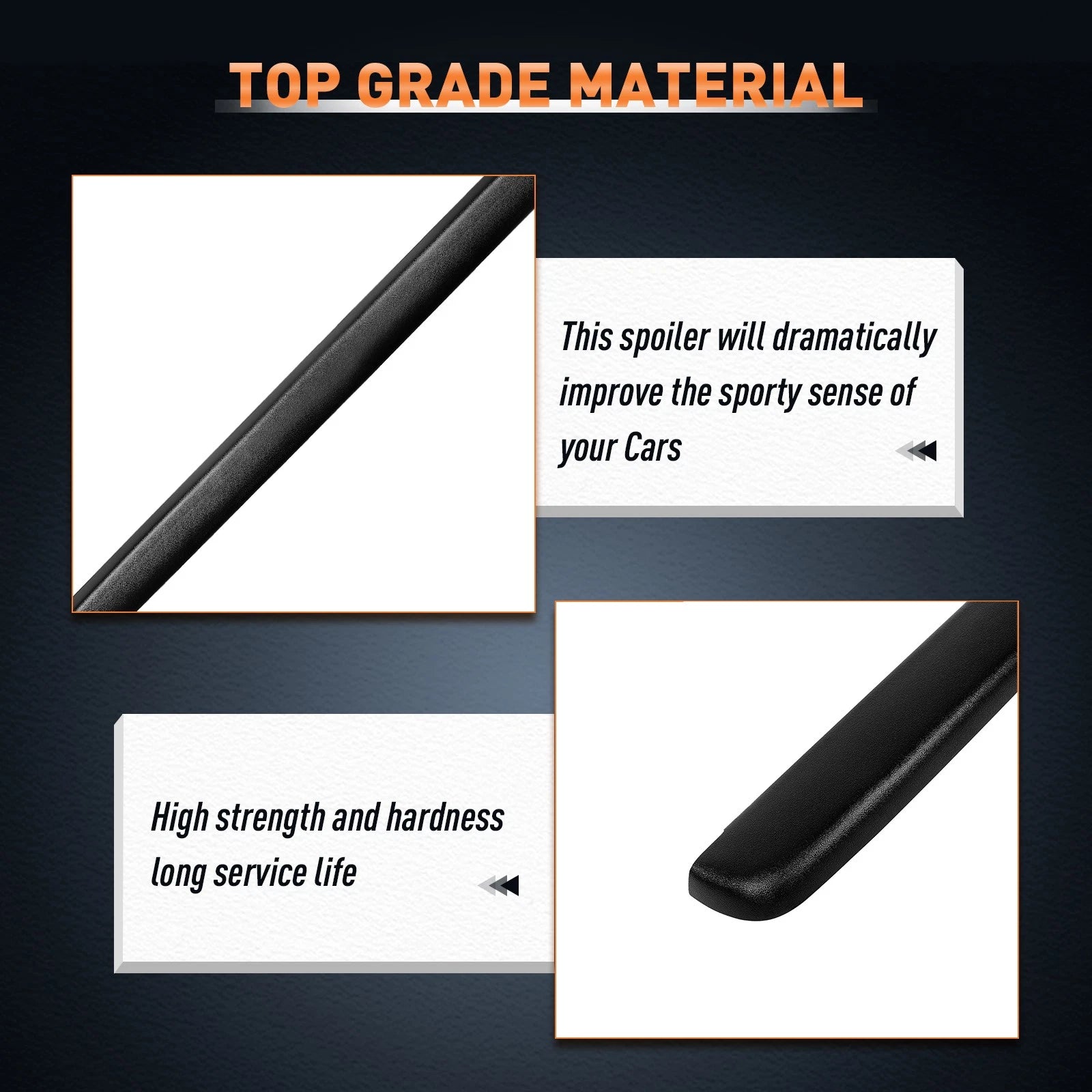2pcs Bed Rail Caps for Chevy Silverado GMC Sierra (1999–2006) Smooth w/o Holes