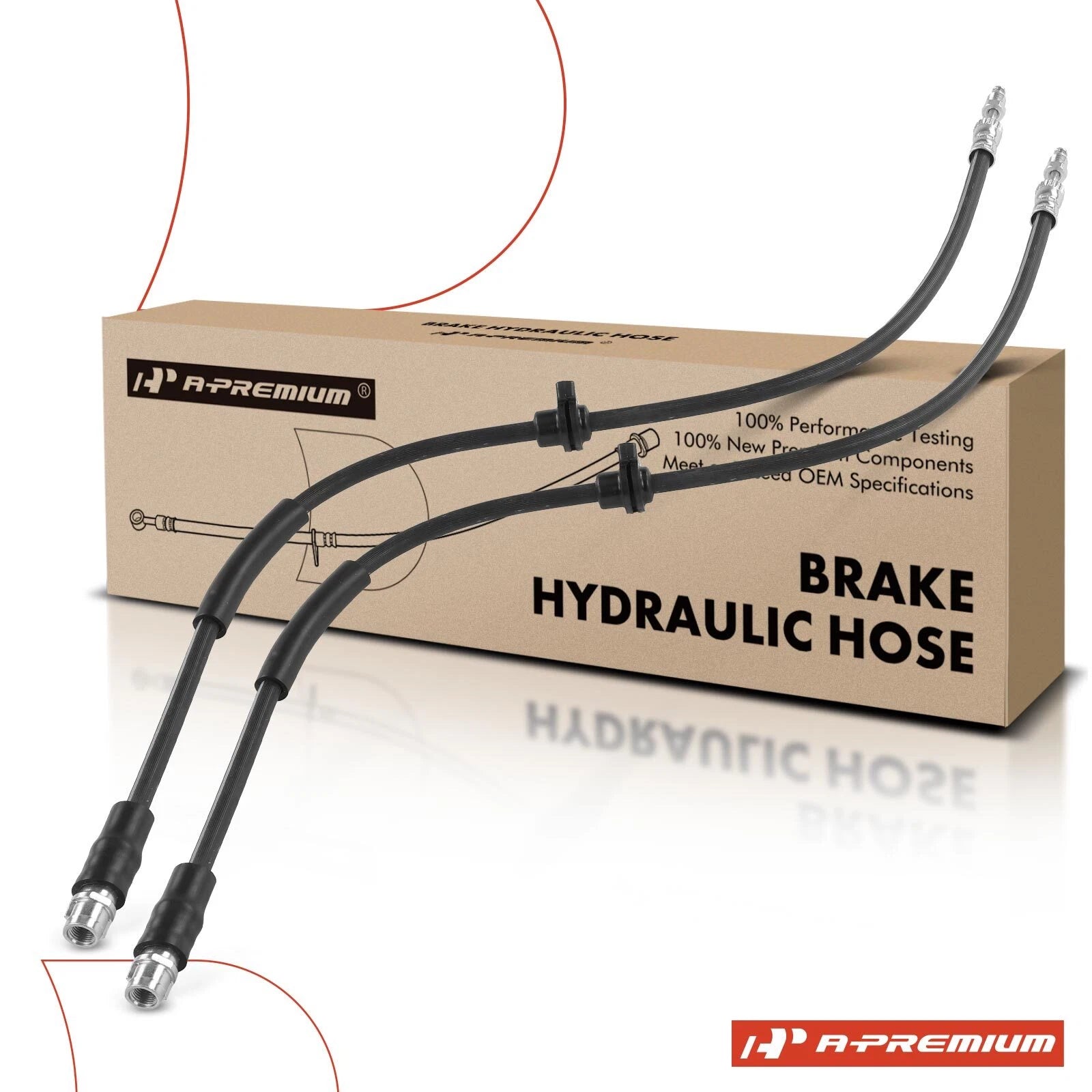 2X Front Brake Hydraulic Hose for BMW F25 X3 (2011–2017) F26 X4 (2015–2018)