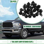 30 Pcs Tail Light Lamp Retainer Clip for Dodge Ram 1500 (No. 68061648AA)