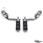Chrome 5" Long Foot Peg Kit for Honda VLX600 DLX600 Shadow (1996–2007)