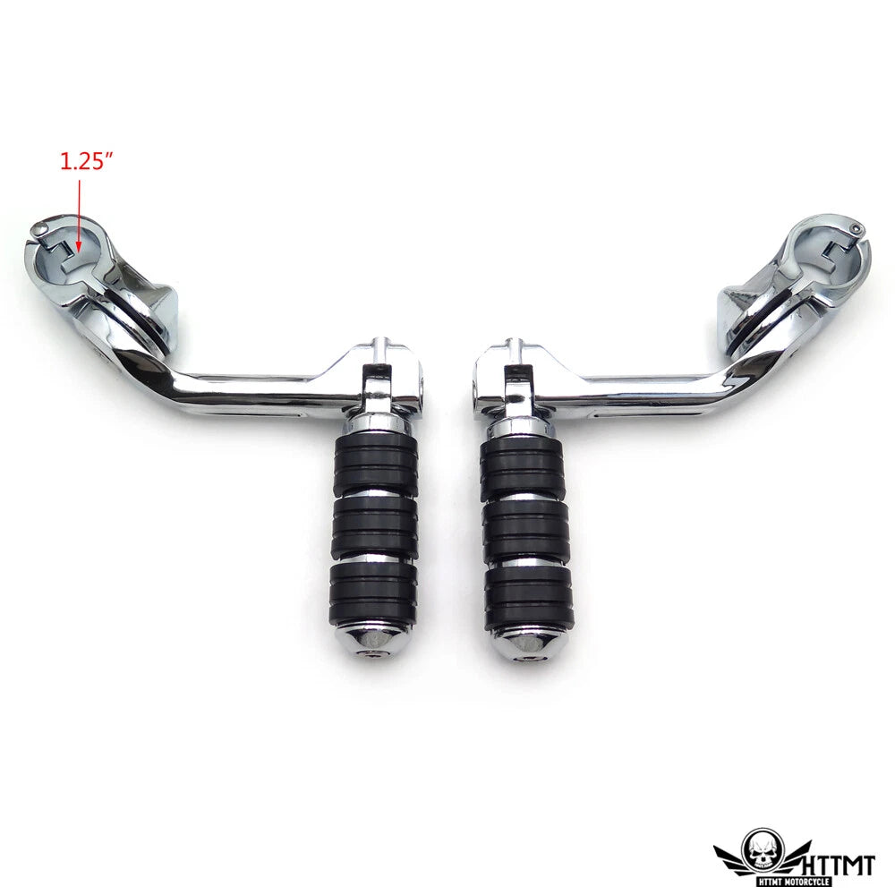 Chrome 5" Long Foot Peg Kit for Honda VLX600 DLX600 Shadow (1996–2007)