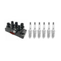 Set of 6 Hitachi Ignition Coils & NGK V-Power Spark Plugs for Ranger 4.0 V6 (2001–2009)