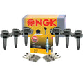 Set of 6 NGK Ignition Coils & G-Power Platinum Spark Plugs for Ford Lincoln Mercury