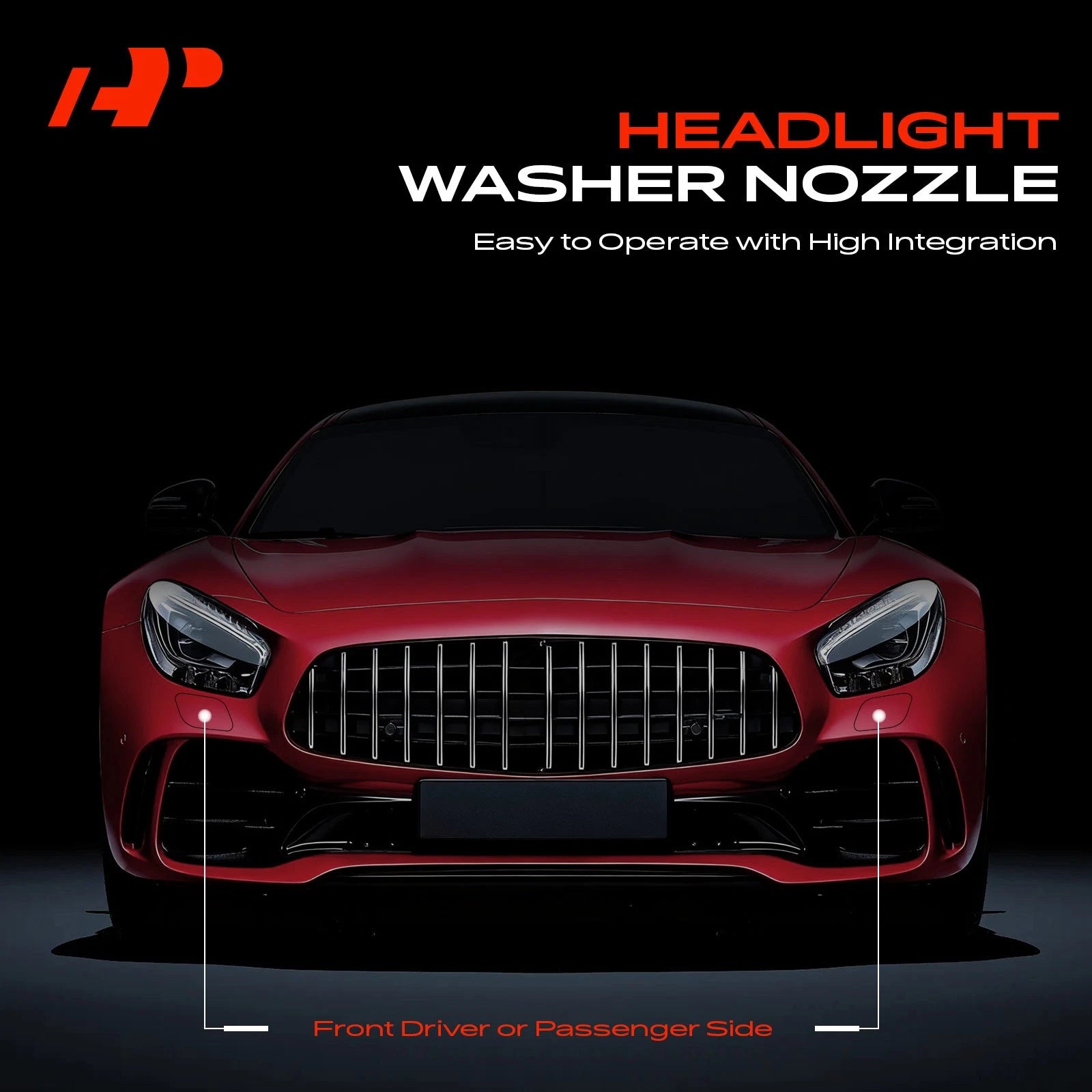 2X Headlight Washer Nozzle for Jeep Grand Cherokee (2011-2013)