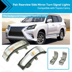 Rearview Side Mirror Turn Signal Lights for Toyota Camry Aurion (2006-2011)