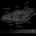 Smoked Lens Clear Corner Headlight Lamps for Chrysler Pacifica Voyager (2017–2023)