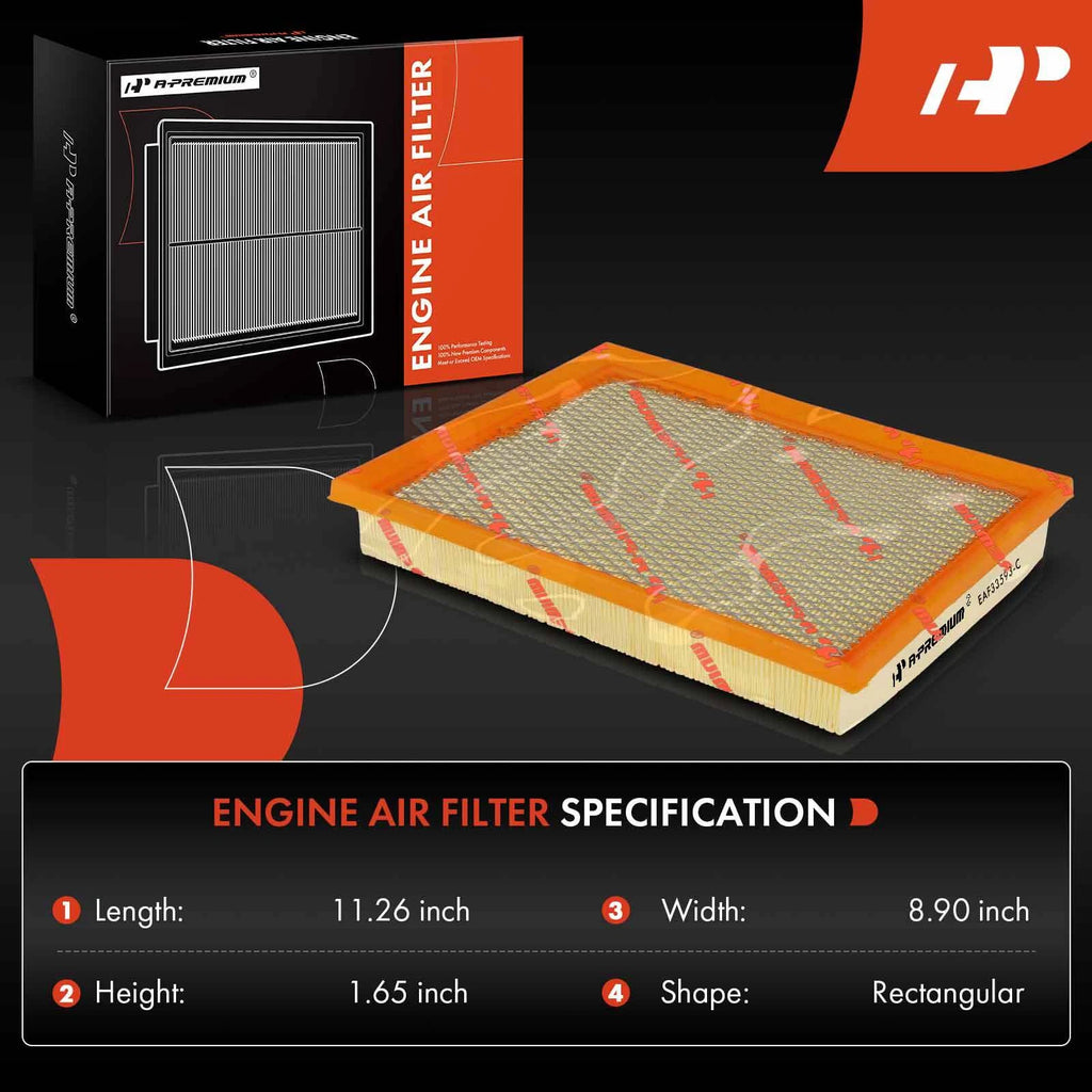 Engine Air Filter for Ford Mustang (1986–1993) Taurus (1989–1995) Lincoln