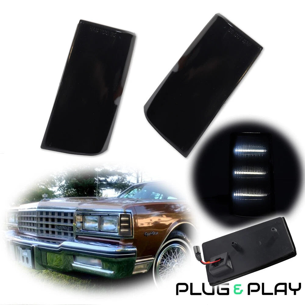 Smoke White Side Marker Light for Pontiac Parisienne Bonneville Safari